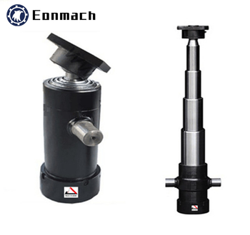 Dump Truck Lift Aluminium Single Acting 4 Stage China Hydraulic Telescopic RAM Cylinder