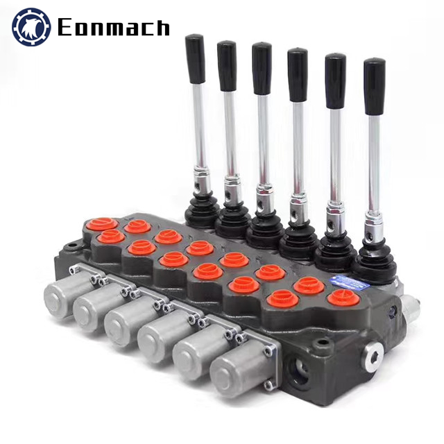 Hydraulic Monoblock Directional Manual Control Valve with Detent Hydraulic Valves