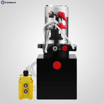 12V/DC Hydraulic Pump Double Acting Solenoid Operation Supply Unit W/Remote Controller Hydraulic Power Unit for Dump Truck